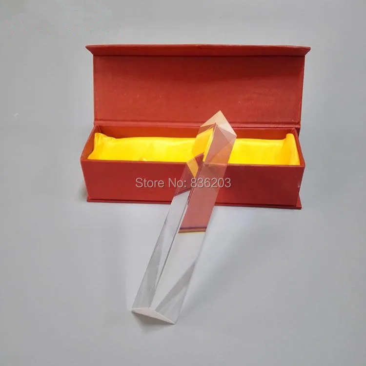 15 см треугольная призма Оптическое стекло Тройная физика обучающий свет спектр 2