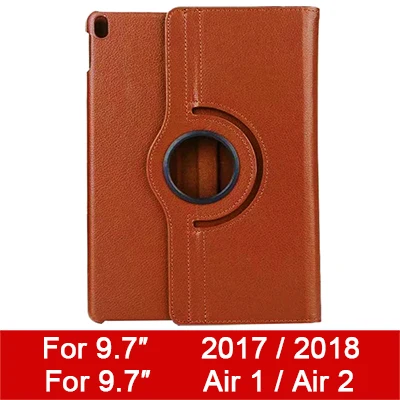 Кожа Smart Cover чехол для Apple iPad Air 2 колесика с камерой низкого давления х 1 5 6 iPad mini 1 2 3 iPad 9,7 5th 6th поколения 360 градусов вращающийся - Цвет: Universal 9.7inch