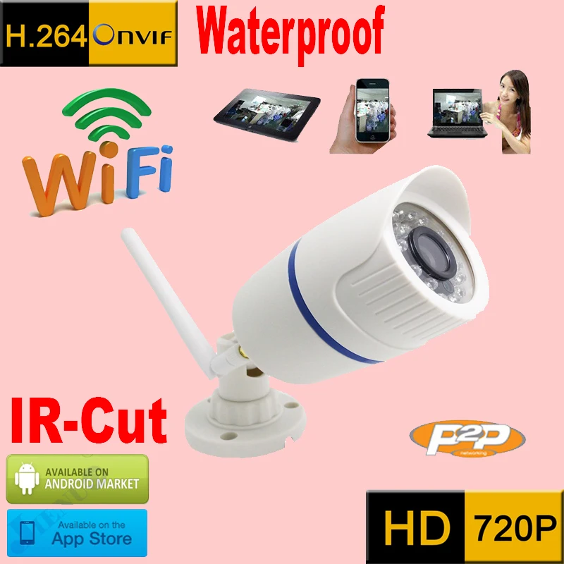 Ip камера 720p Wi Fi система видеонаблюдения Водонепроницаемая беспроводная