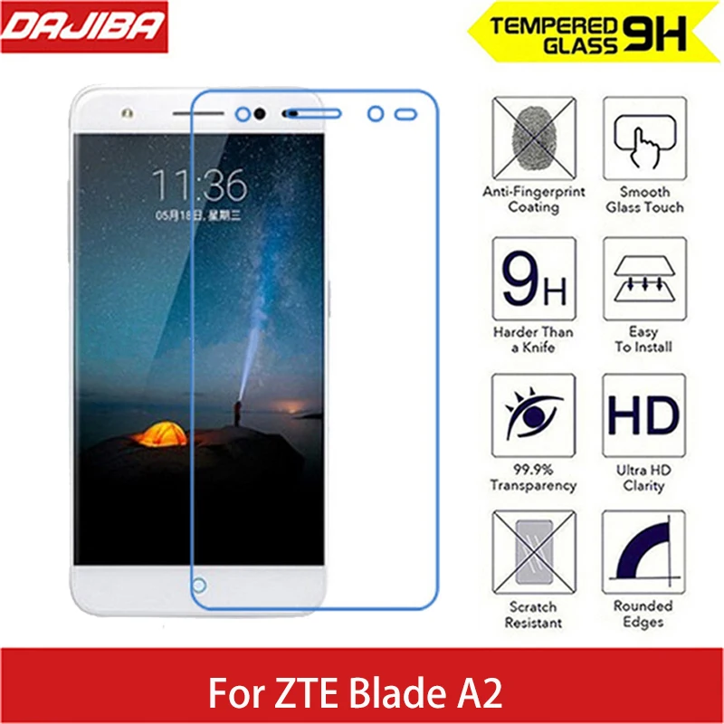 Tempered Screen Glass Scratch Proof for ZTE Blade A2 2.5D Arc Edge Round Border thin Protector For B A 2 | Мобильные телефоны и