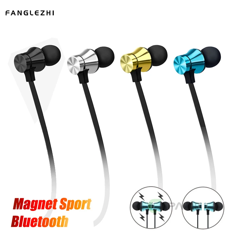 Магнитные наушники Bluetooth Android с микрофоном шлемы беспроводные шейные