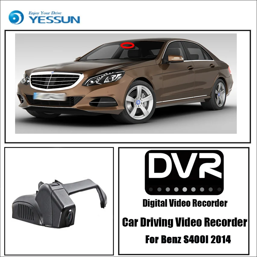 

YESSUN для Benz S400l 2014 3.автомобильный видеорегистратор, Wifi, видеорегистратор, камера ночного видения, управление телефоном, приложение 1080P, ночно...