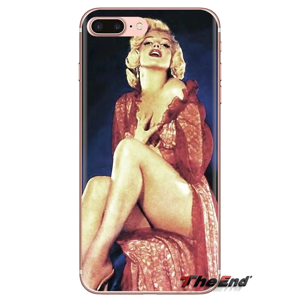 Прозрачный мягкий чехол для iPod Touch Apple iPhone 4 4S 5 5S SE 5C 6 6S 7 8 X XR XS Plus MAX Мэрилин Монро Pinup