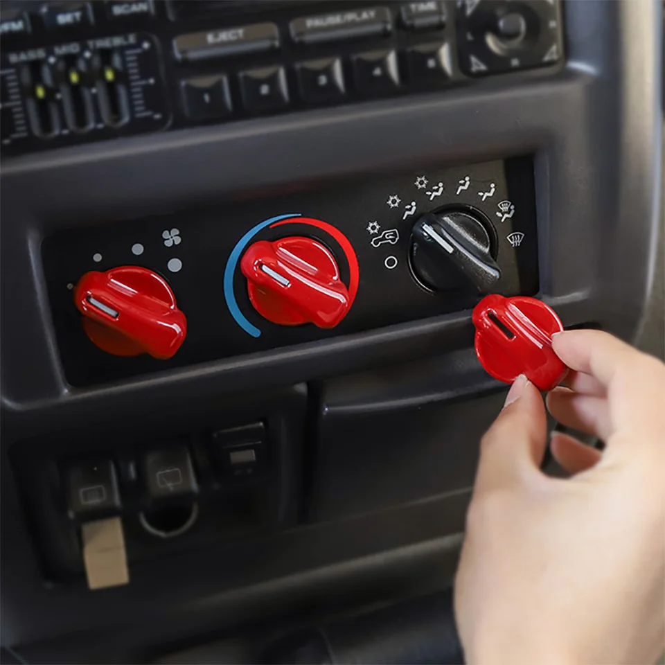 SHINEKA интерьерные молдинги для Jeep Wrangler TJ 1997-2006 20 шт. АБС-пластик наклейки для украшения интерьера автомобиля для Jeep Wrangler TJ
