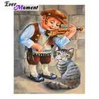 Алмазная живопись сделай сам, вышивка крестиком, вишнец с котом, 5D алмазная вышивка, набор для мозаики, семейное удовольствие, ASF665