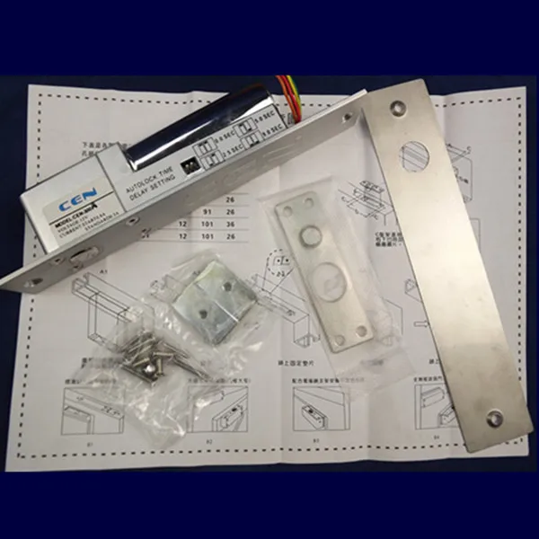 

FCL 300A wooden glass anti-fire bi-directional door 500,000 times reliable power-on-lock Electric Bolt Lock