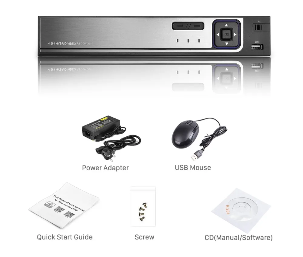 Besder 4CH/8CH H.265 CCTV NVR 48 в PoE 4 канала* 5MP/8 каналов* 4MP видеонаблюдения CCTV сетевой видеорегистратор PoE P2P ONVIF 2,0