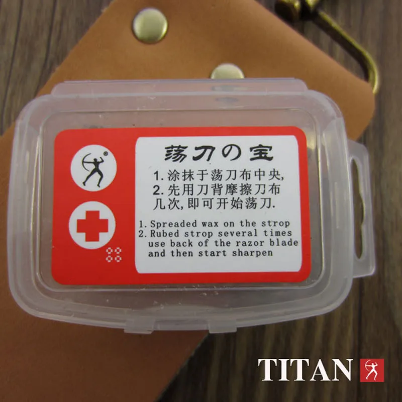 Мужские инструменты для бритья с деревянной ручкой Titan