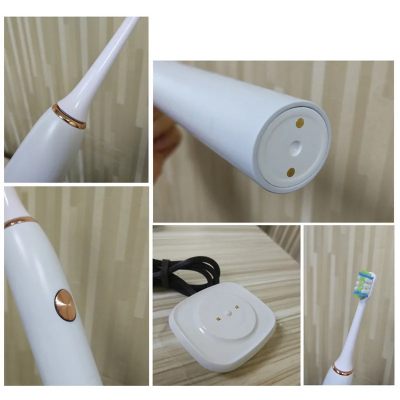 Новая перезаряжаемая зубная щетка ультразвуковая USB зарядка ESD электрическая