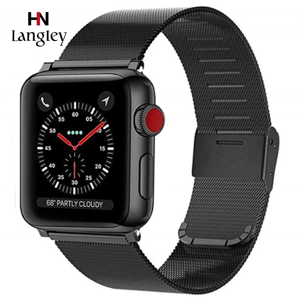 Ремешок из нержавеющей стали для Apple Watch 1/2/3/4/5 38/40/42/44 мм|Ремешки часов| |