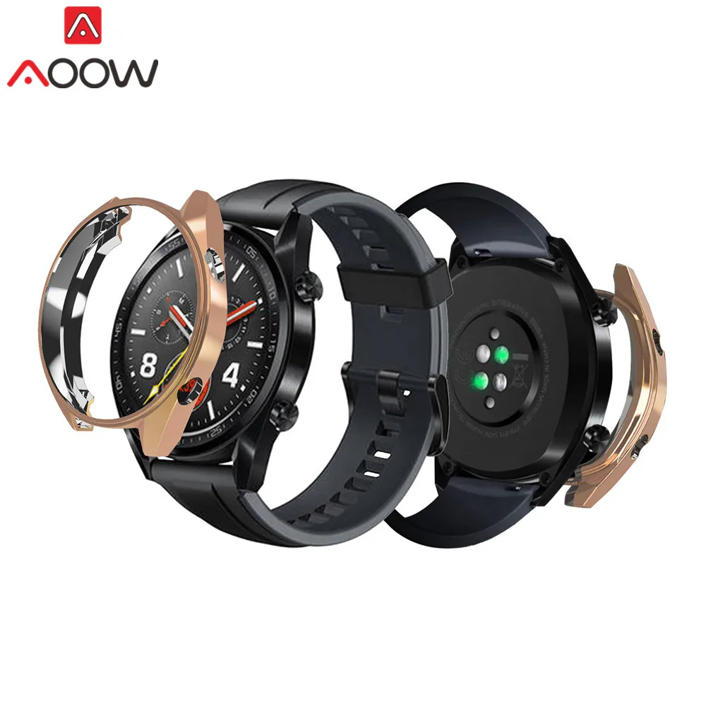 Мягкий ультратонкий защитный чехол из ТПУ с покрытием для huawei Watch GT/GT Active Edition, универсальная защитная рамка
