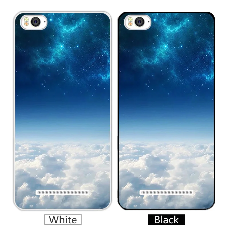 TPU Case For Xiaomi Mi4c Mi 4c Soft Silicone Gel Transparent Phone Cases Black Matte Moon Back Cover for 4i Mi4i |