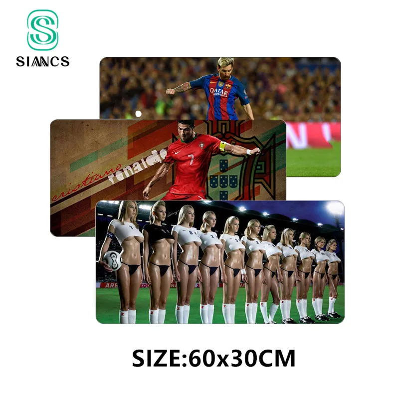 SIANCS большой коврик для мыши 60X30cm XL игровой геймер футбольный Коврик клавиатуры