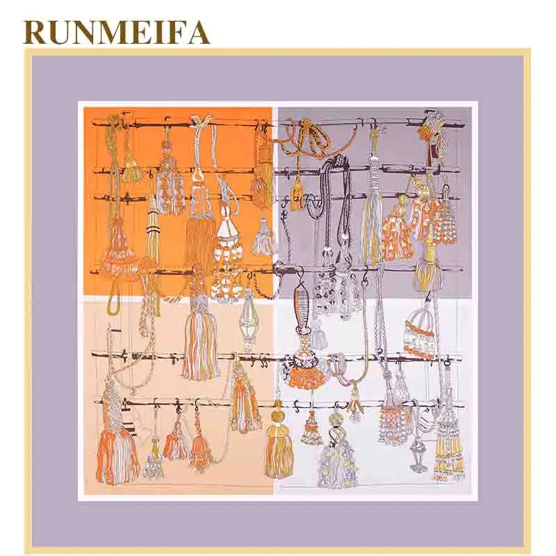 

New Design hijab scarf twill silk square scarf for ladies accessories scarfs Big Bufandas for Women's foulard femme cachecol