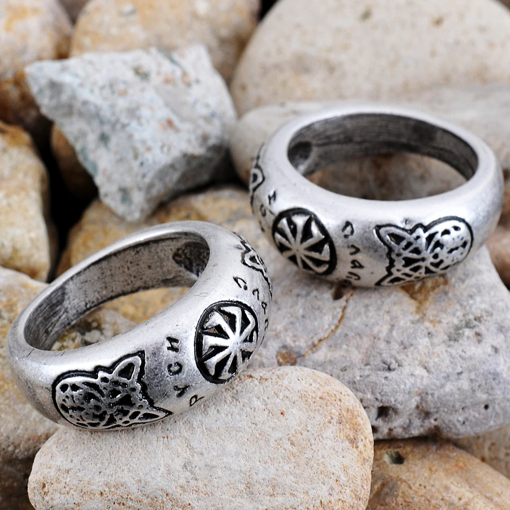 Славянские кольца Kolovrat мужское кольцо wo Men символы талисман Norse ювелирные - Фото №1