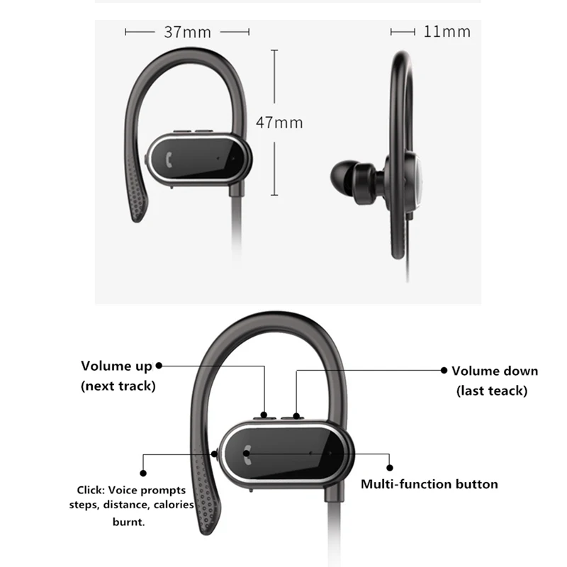 Водонепроницаемая bluetooth гарнитура водонепроницаемые наушники беспроводной