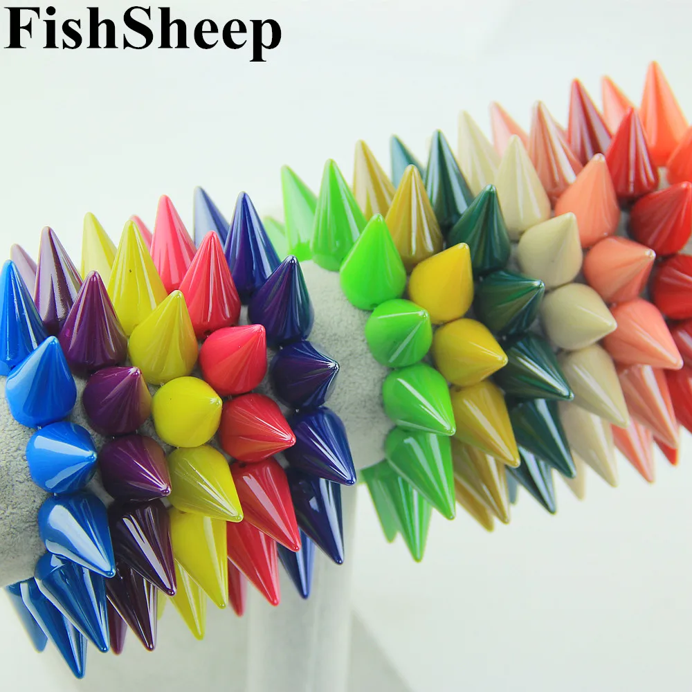 Мужской и женский браслет FishSheep акриловые браслеты гвоздики в стиле панк рок с
