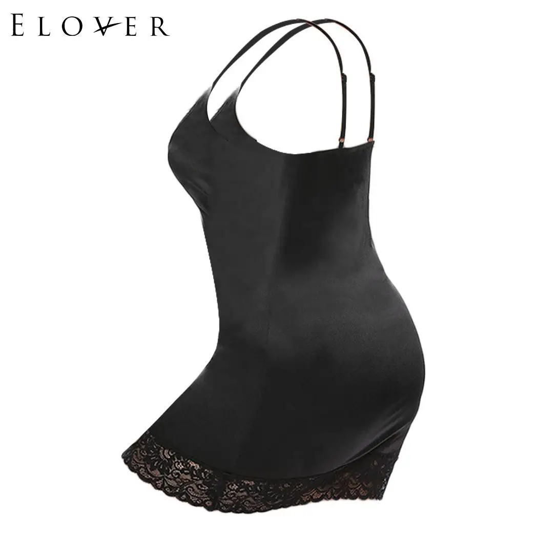 Elover черное нижнее белье слипы интимное платье женские сексуальные спагетти