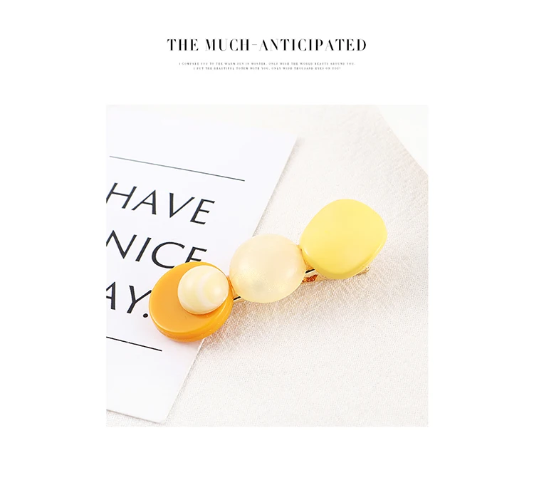 Модные Акриловые аксессуары для женщин и девушек элегантная заколка-пряжка