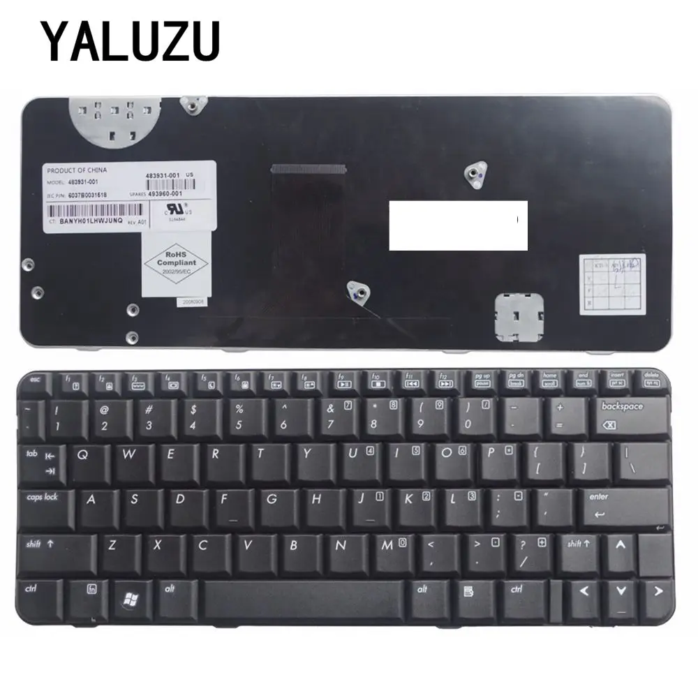 YALUZU US черная новая английская клавиатура для ноутбука HP CQ20 2230 2230S|keyboard for hp|laptop