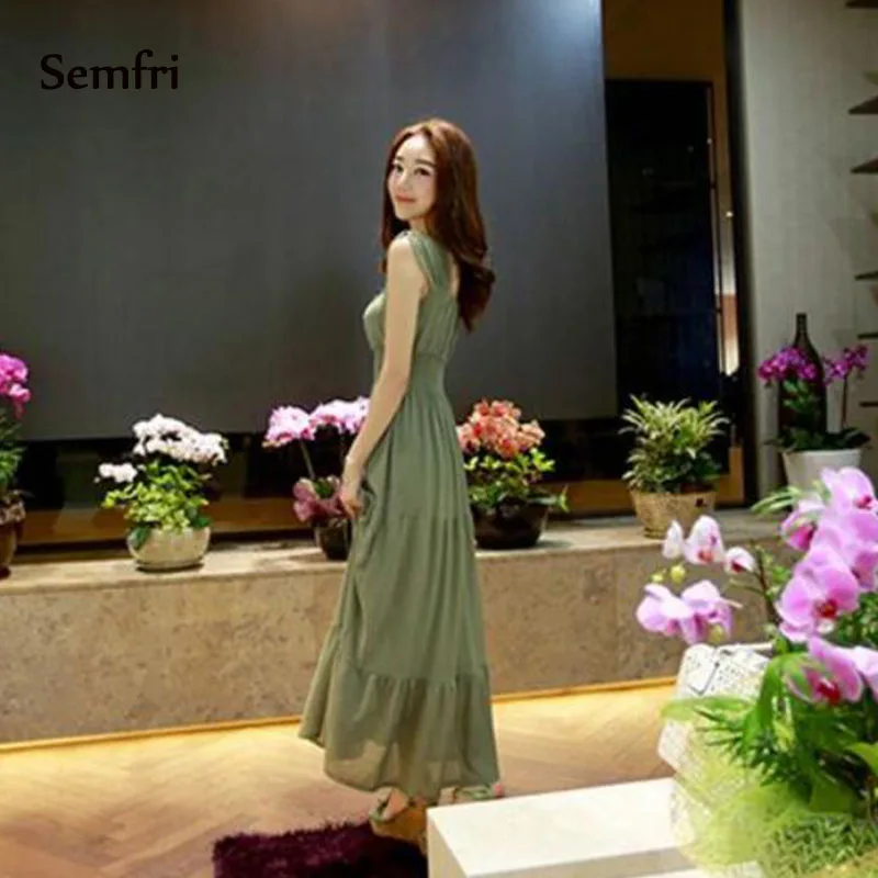 Semfri белое пляжное платье макси летнее элегантное шифоновое модные длинные