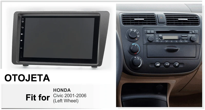 Автомобильный мультимедийный плеер на Android 10 8 ядер GPS навигация для Honda Civic 2001 2006