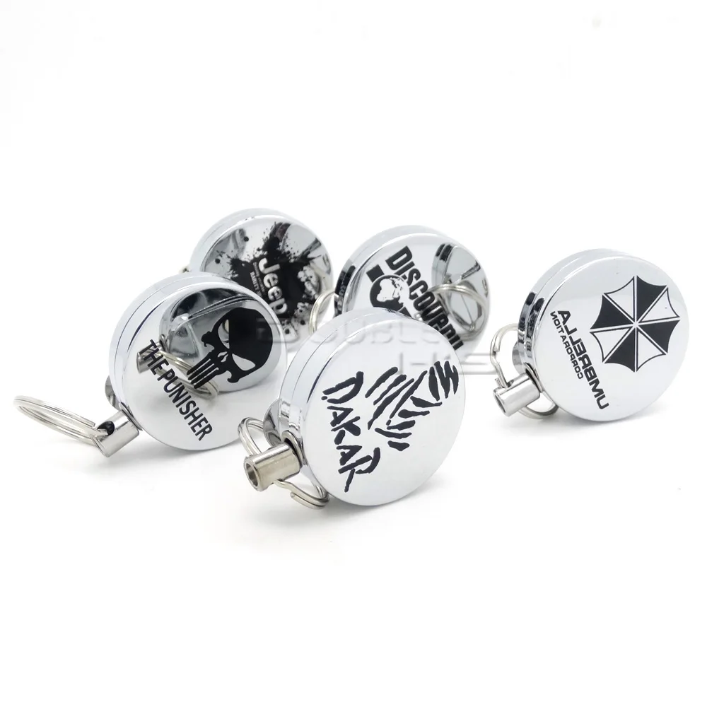 Раздвижной металлический провод 60 см 1 шт. кольцо для ключей с зажимом | Дом и сад