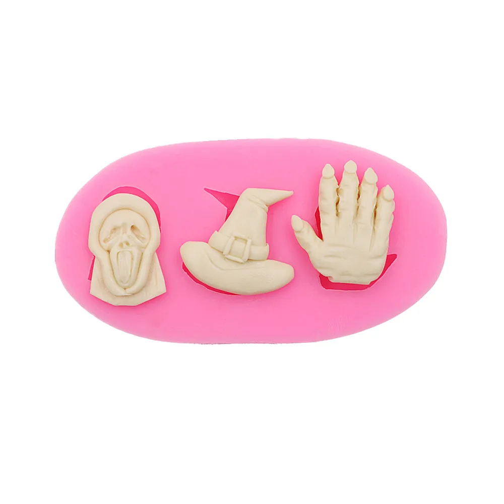 Силиконовая форма в виде черепа и соуса для Хэллоуина|decor mold|cake decorating moldsilicone mold |
