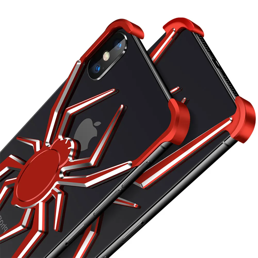 Чехол Ascromy для iPhone XS Max роскошный противоударный Блестящий металлический бампер