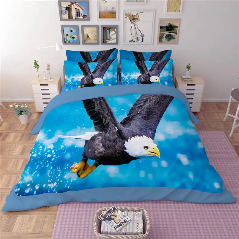 Комплект постельного белья для мальчиков и взрослых с 3D-принтом орла | Дом сад