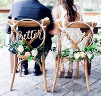 wedding chair signs hoop style better together wedding chairs floral hoop calligraphy wooden hanging signs set circle