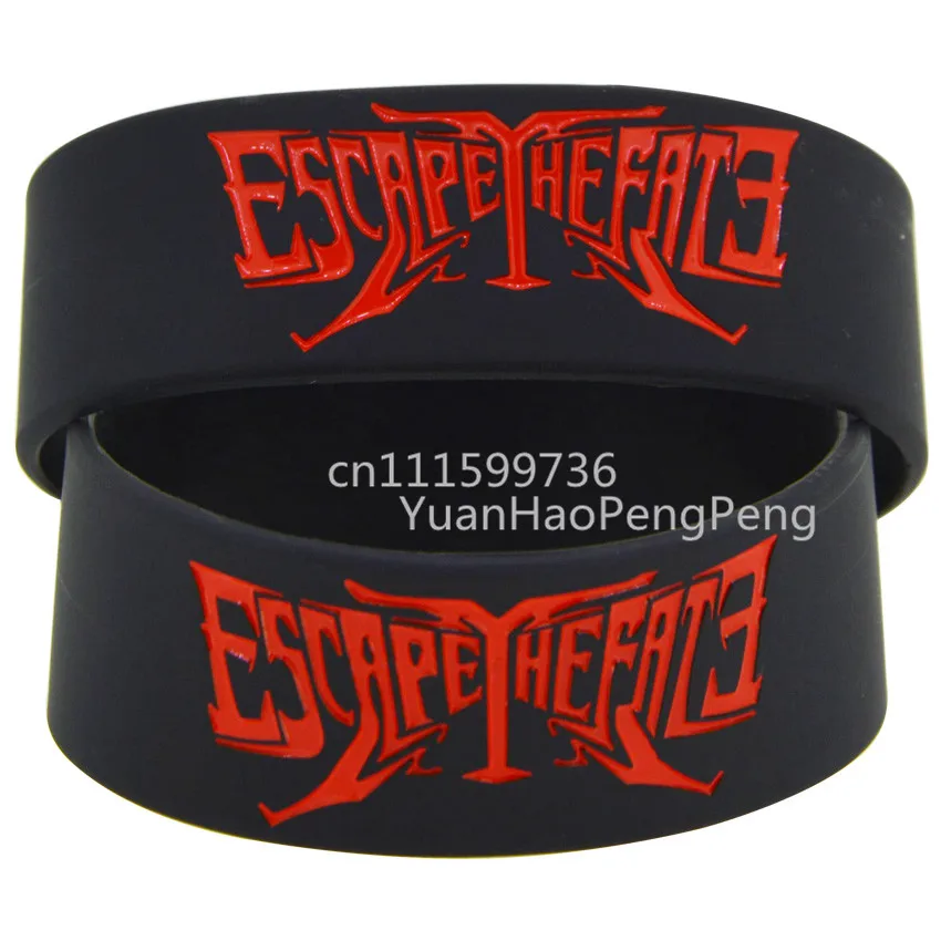 1piece Escape The Fate Post hard core Orchestra Silicone Black Colour Bracelet Wristband | Украшения и аксессуары