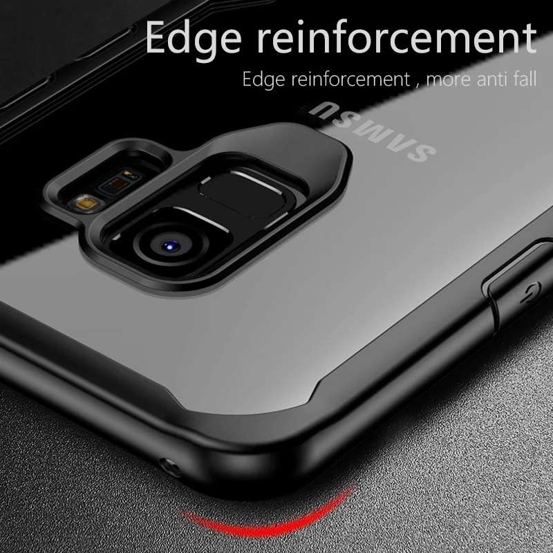 For Samsung Galaxy S9 Case Cover 118506 iPaky PC Hard + Silicone Bumper Phone Transparent Protective Shield |