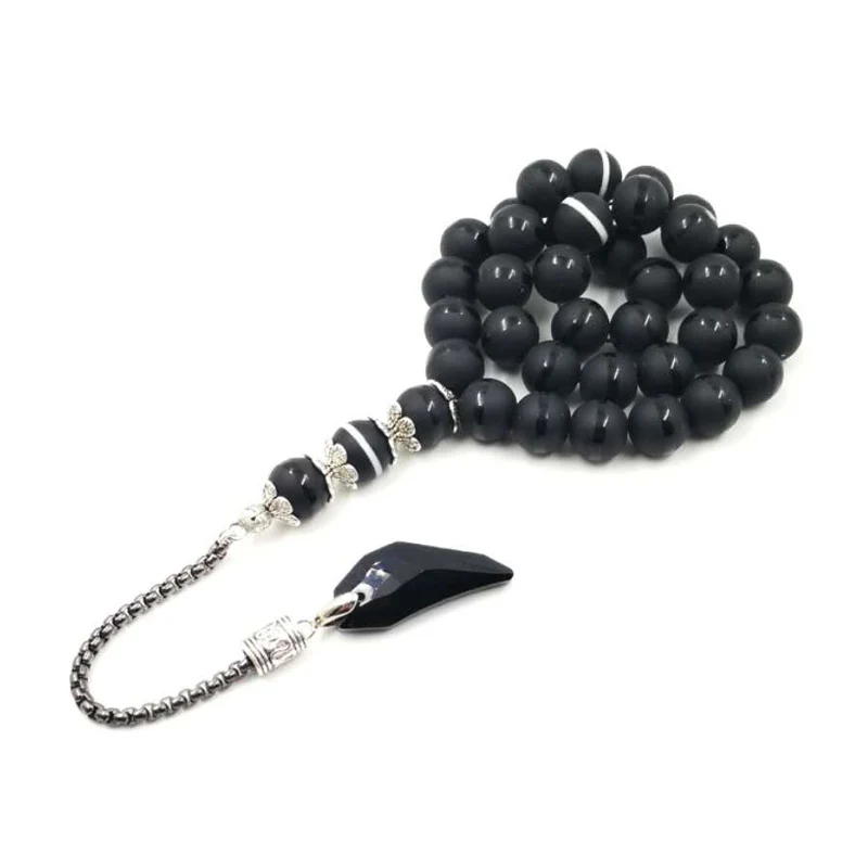 Кристалл Tasbih с агатом кисточка популярный стиль кристалл черного цвета