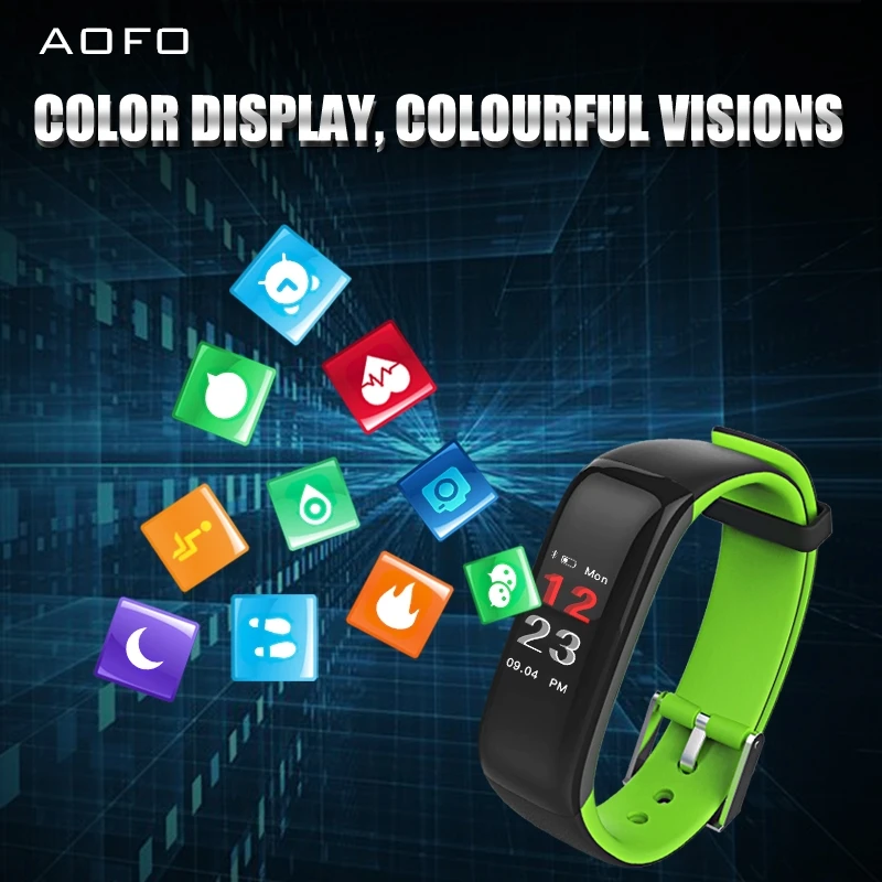 IP67 Waterproof Fitness Tracker HR Smart Watch for with Heart Rate Blood Pressure Monitor Calorie Counter GPS Pedometer | Электроника