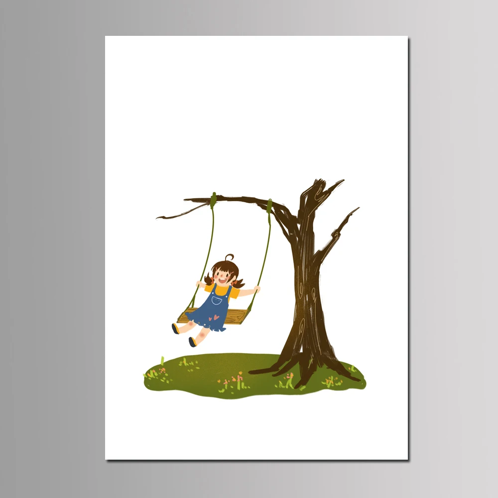 Baby Boy Girl Baptism Party Favor DIY Fingerprint Tree Guest Book Kids Birthday Gift Event Decor Customized Canvas Painting - Цвет: KD-45