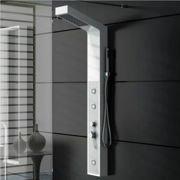 Каменная душевая панель с твердой поверхностью многофункциональная настенная