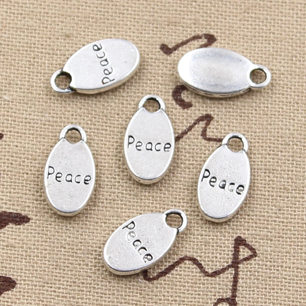 8 шт. Подвески inspire believe wish love 15x8 мм Античные посеребренные для самостоятельного
