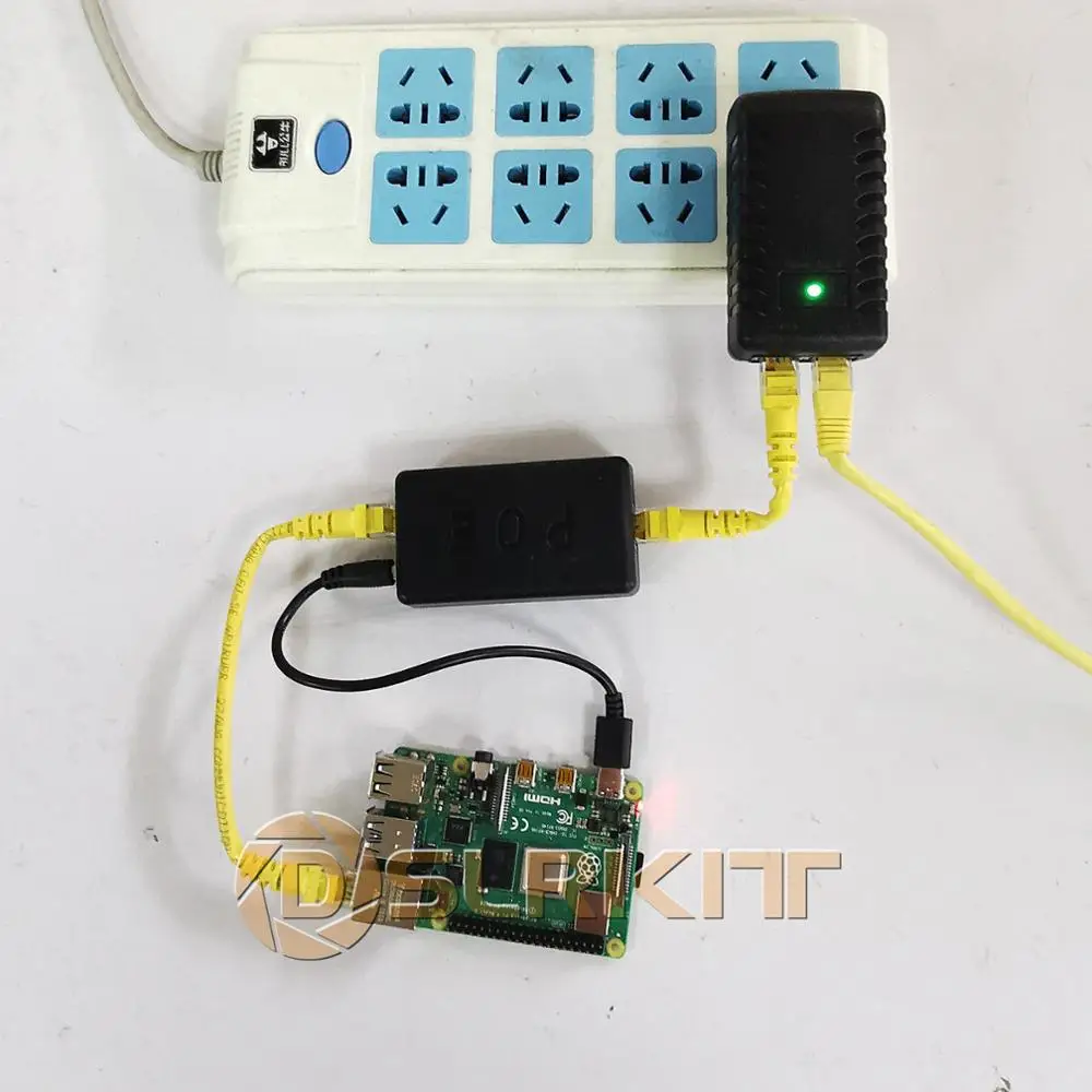DSLRKIT 5V 3A 4A 20 ватт Gigabit Raspberry Pi 4 4B активный сплиттер PoE USB TYPE C Ethernet | Безопасность и