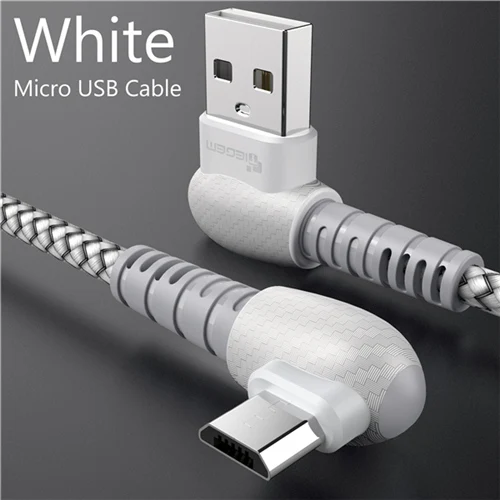 White for Micro USB TIEGEM USB кабель для iPhone X XS MAX XR 8 7 6 5 6s S usb type C кабель зарядное устройство Micro USB кабель кабели для мобильных телефонов - Цвет: White for Micro USB