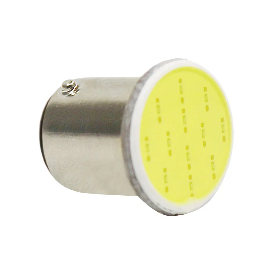 10 шт./лот 1157 COB S25 P21/5 W Bay15d 12V автомобильный белый светодиодный светильник, автомобильные лампы, задние поворотные сигнальные лампы, тормозные парковочные огни