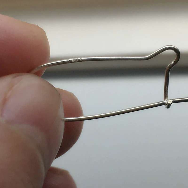 Серьги с застежкой Настоящее серебро 925 пробы серьги-крючки аксессуары