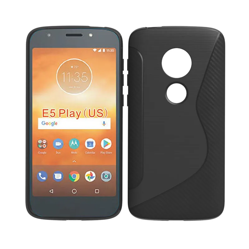 Брендовый Мягкий защитный чехол из ТПУ для Motorola Moto E5 Play 2018 (версия США)|Бамперы| |
