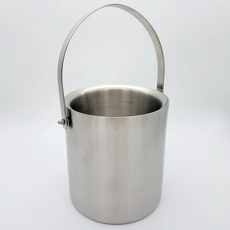 304 Stainless Steel Double Wall Ice Bucket with lid | Дом и сад