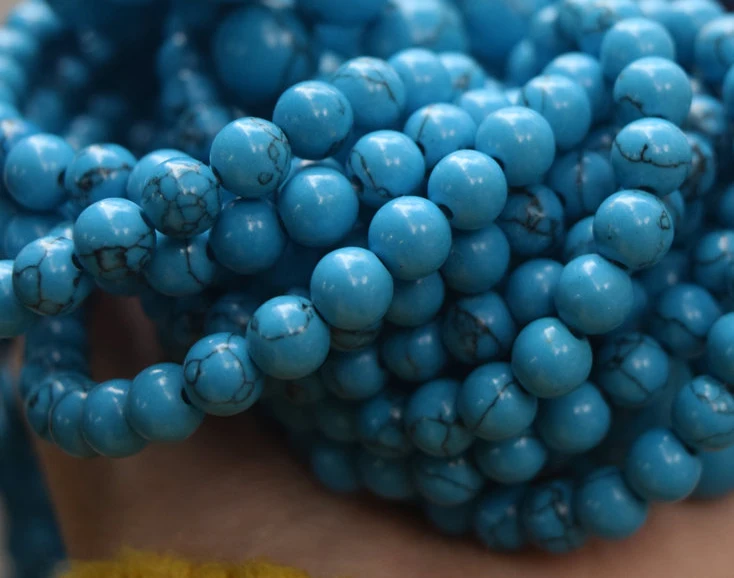 STENYA 6 мм синее драгоценное украшение из природного камня мужской браслет