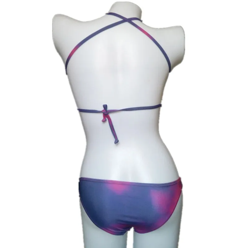 Пикантный винтажный комплект бикини с высоким воротником новинка 2018 женский