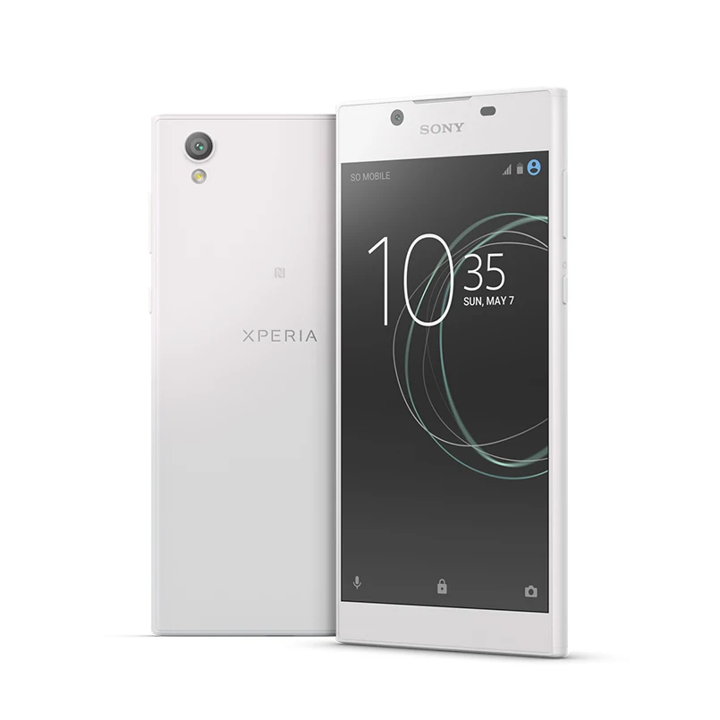 Белый sony Xperia L1 5,5 дюйм андроид смартфон 2 Гб 16 Гб MT6737T четырехъядерный 2620 мАч 13 МП 4G мобильный телефон - Цвет: Белый