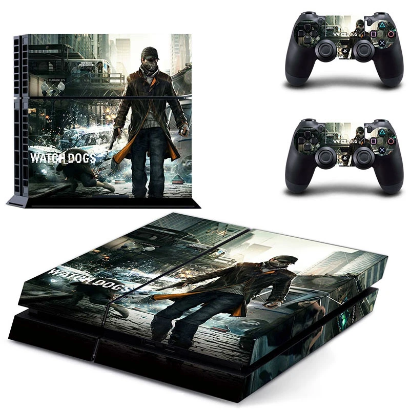 Ps4 часы с кожаным ремешком для собак 2 стилизованное покрытие Стикеры чехол Sony