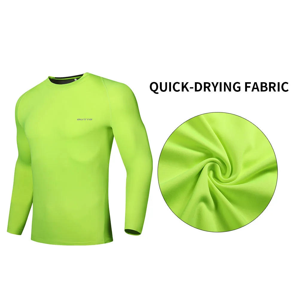 Outto Men's Cycling Base Layers Long Sleeves Compression Tights Bicycle Running Jersey Sports Underwear Fitness Gym Clothing | Спорт и