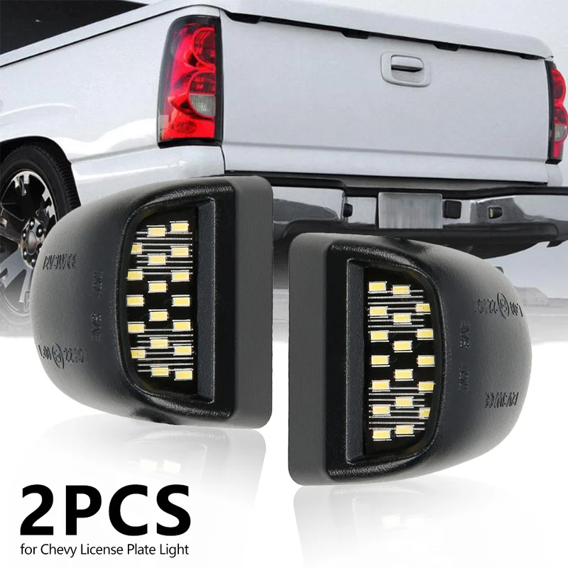 2 шт./пара светодиодный фонарь номерного знака для Chevrolet 12 V 18 светодиодный Белый свет автомобиля автомобильные сигнальные лампы